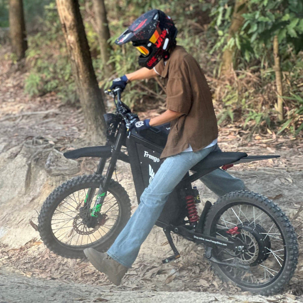 electric dirt bike with pedals Freego X3 All-Terrain Electric Dirt Bike with Pedals – EVDirtBikes