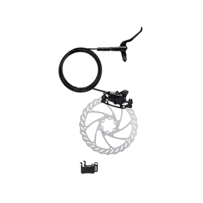 Freego eBike Hydraulic Disc Brake Set (Lever + Caliper + Disc + 2 Pads)