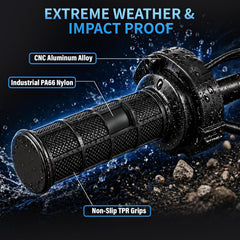 EVDirtBikes Full Twist Throttle Grip Kit – 12V–72V, 3-Pin Connector