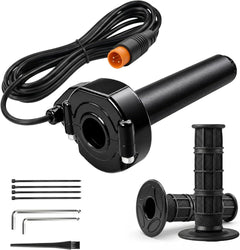 EVDirtBikes Full Twist Throttle Grip Kit – 12V–72V, 3-Pin Connector