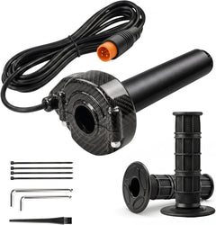 EVDirtBikes Full Twist Throttle Grip Kit – 12V–72V, 3-Pin Connector